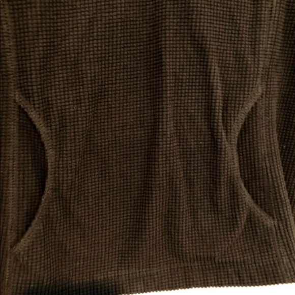 Charcoal Grey Fleece Workout Sweater - Picture 4 of 4